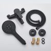 Mitigeur baignoire noir kit