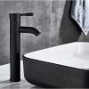 Robinet noir salle de bain haut branding